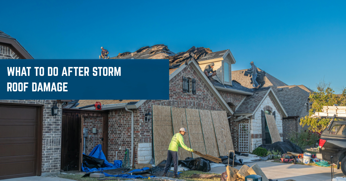 What to Do After Roof Storm Damage